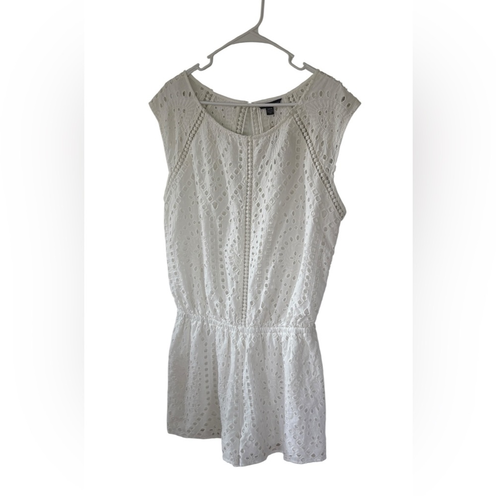 American Eagle Outfitters White Eyelet Dress - Picture 2 of 6